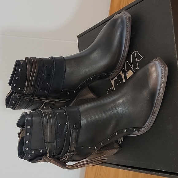 New Freebird By Steven Julius Black Boot, Bootie  Size 10 - Picture 3 of 13